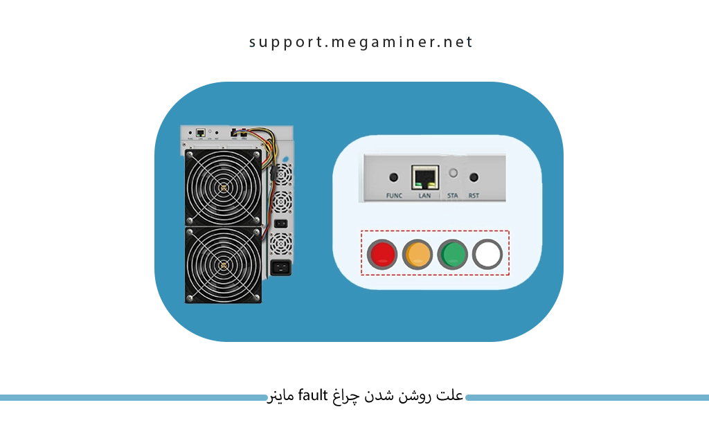 علت روشن شدن چراغ fault ماینر